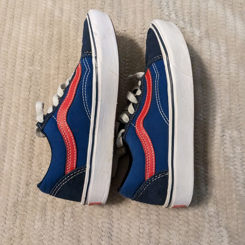 Blue and Red Vans. Size 4 / size 5.5